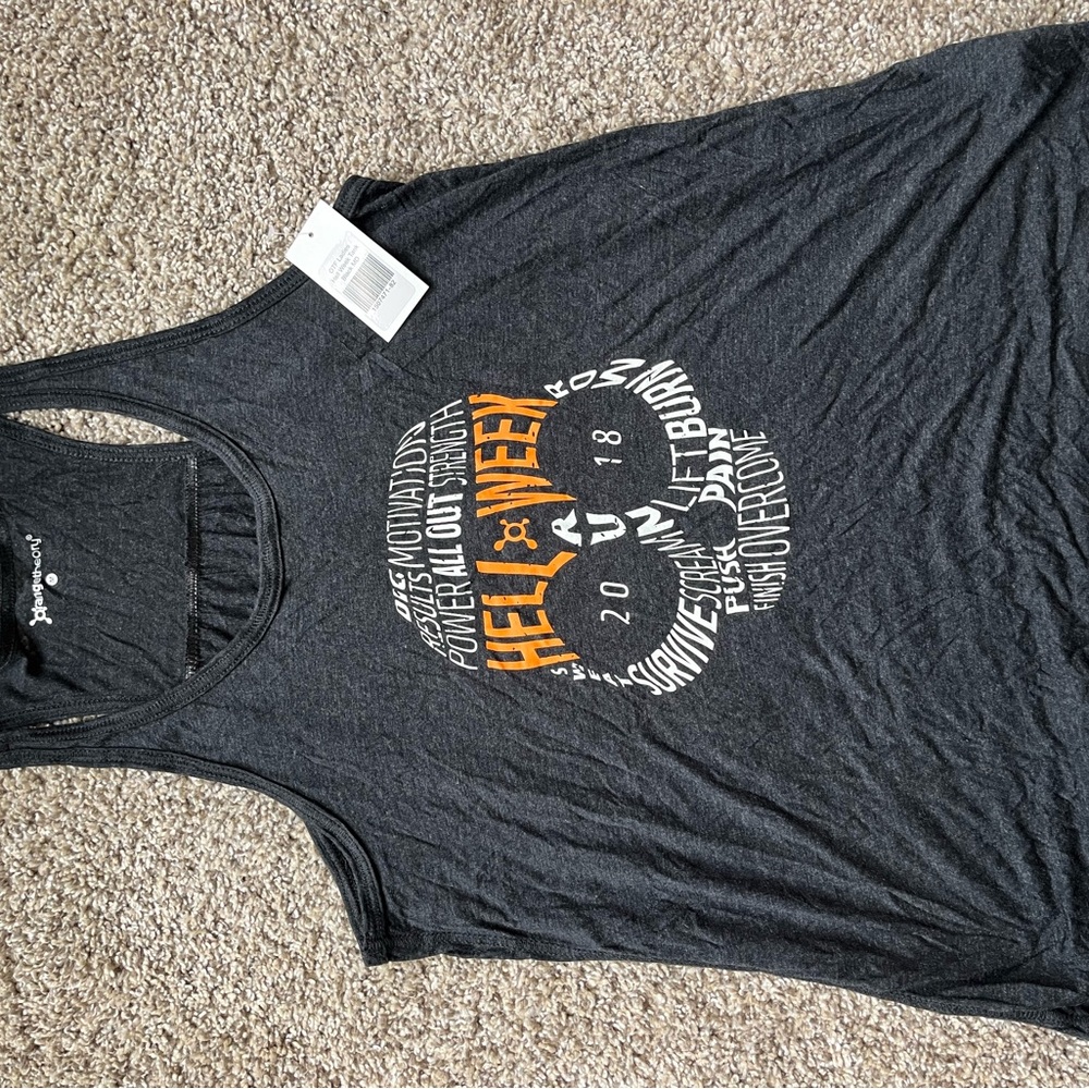 Orangetheory Dark Gray Tank from Hell Week 2018